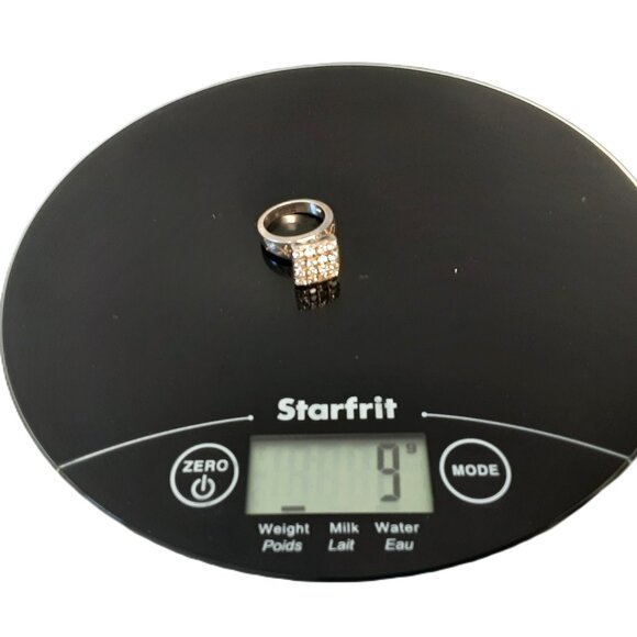 Sterling Silver Swarovski Dome Cocktail Ring | Size 7 | 16 Crystals - Picture 7 of 7